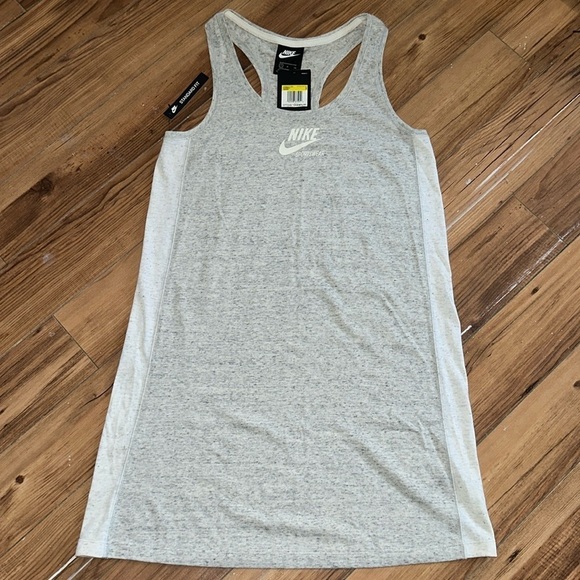 NWT NIKE SPORTSWEAR GYM VINTAGE TANK  DRESS - Picture 2 of 7